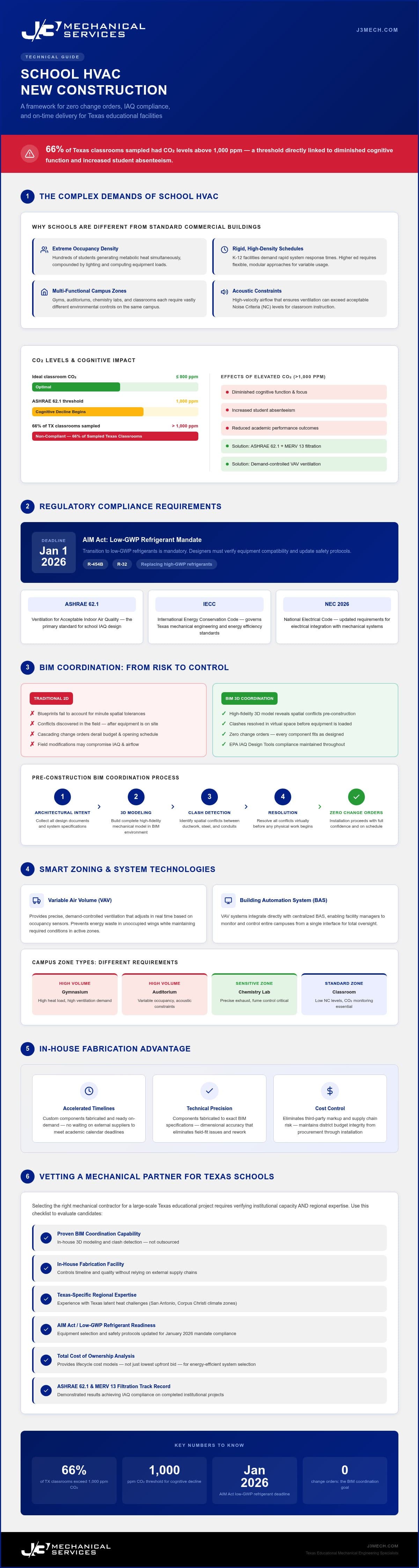 HVAC Engineering for New Schools: A Technical Guide infographic
