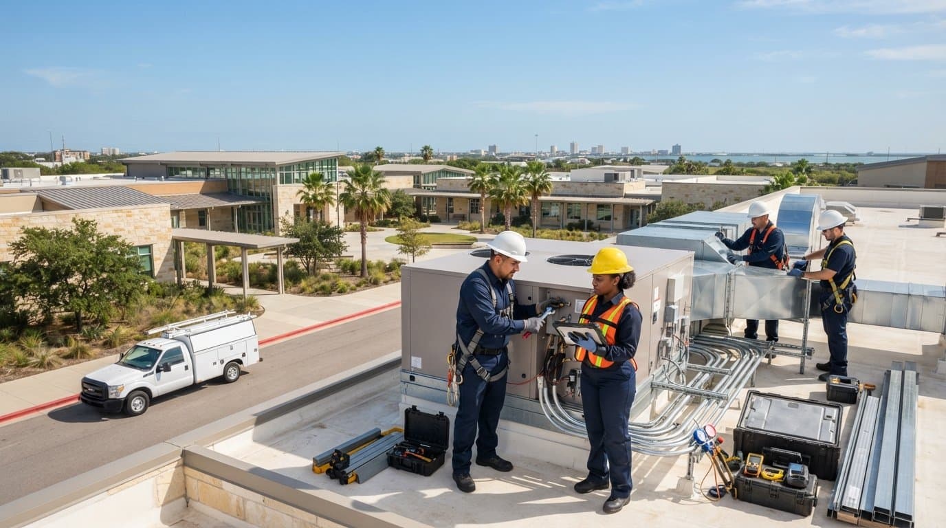 School HVAC System Installation for Corpus Christi Campuses